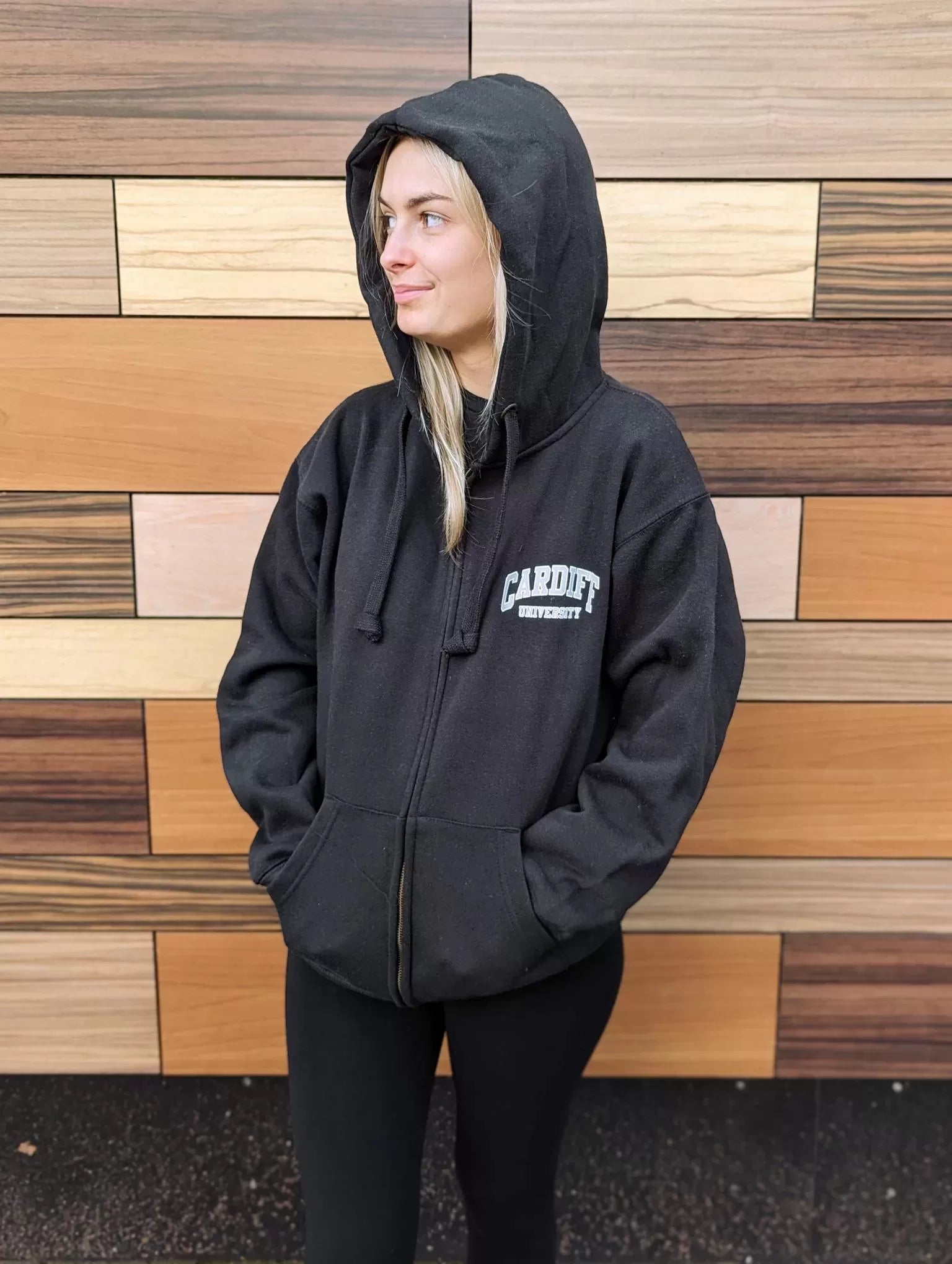 CU Zip Hood - Black