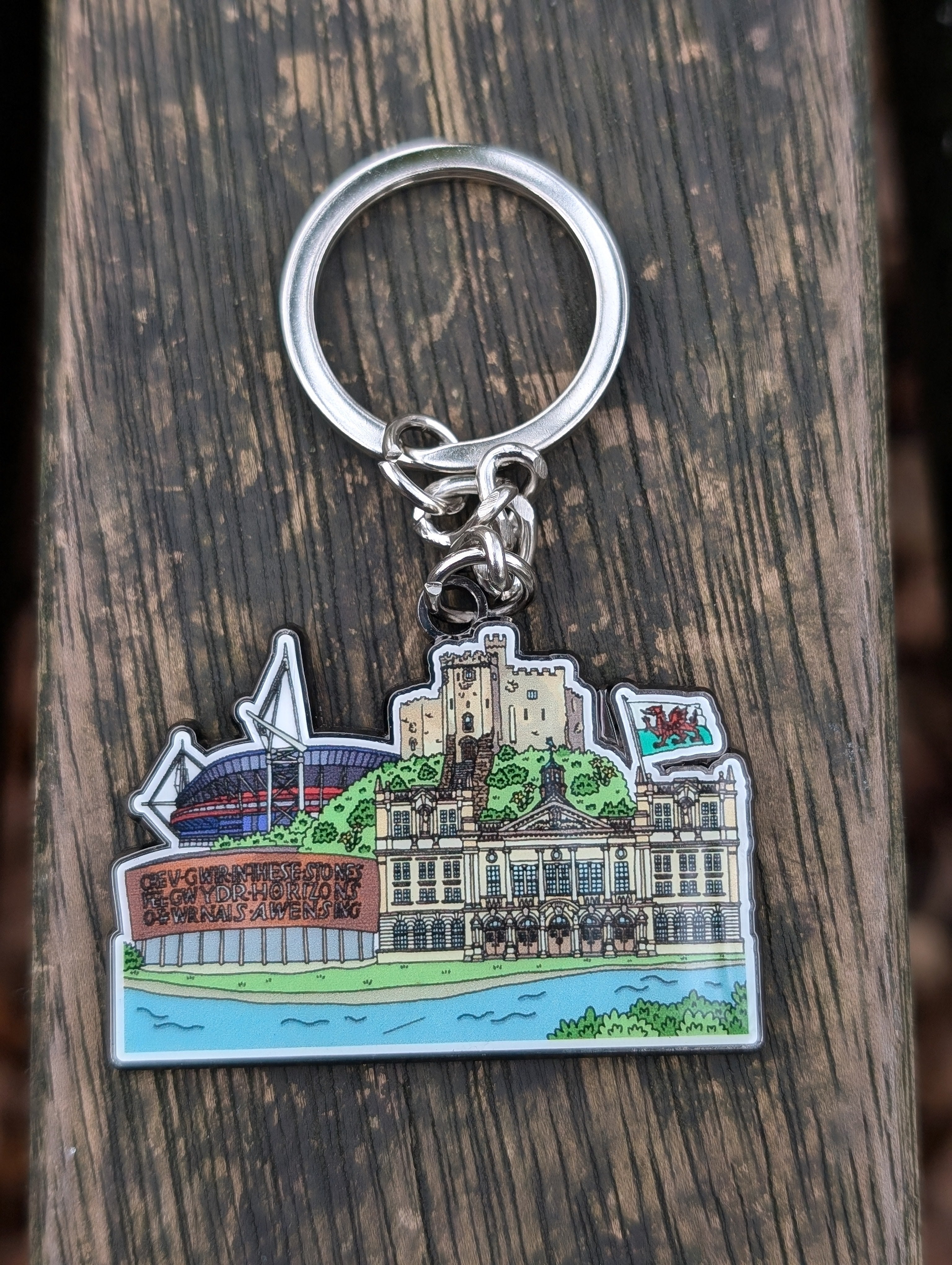 Keyring - Cardiff Illustration