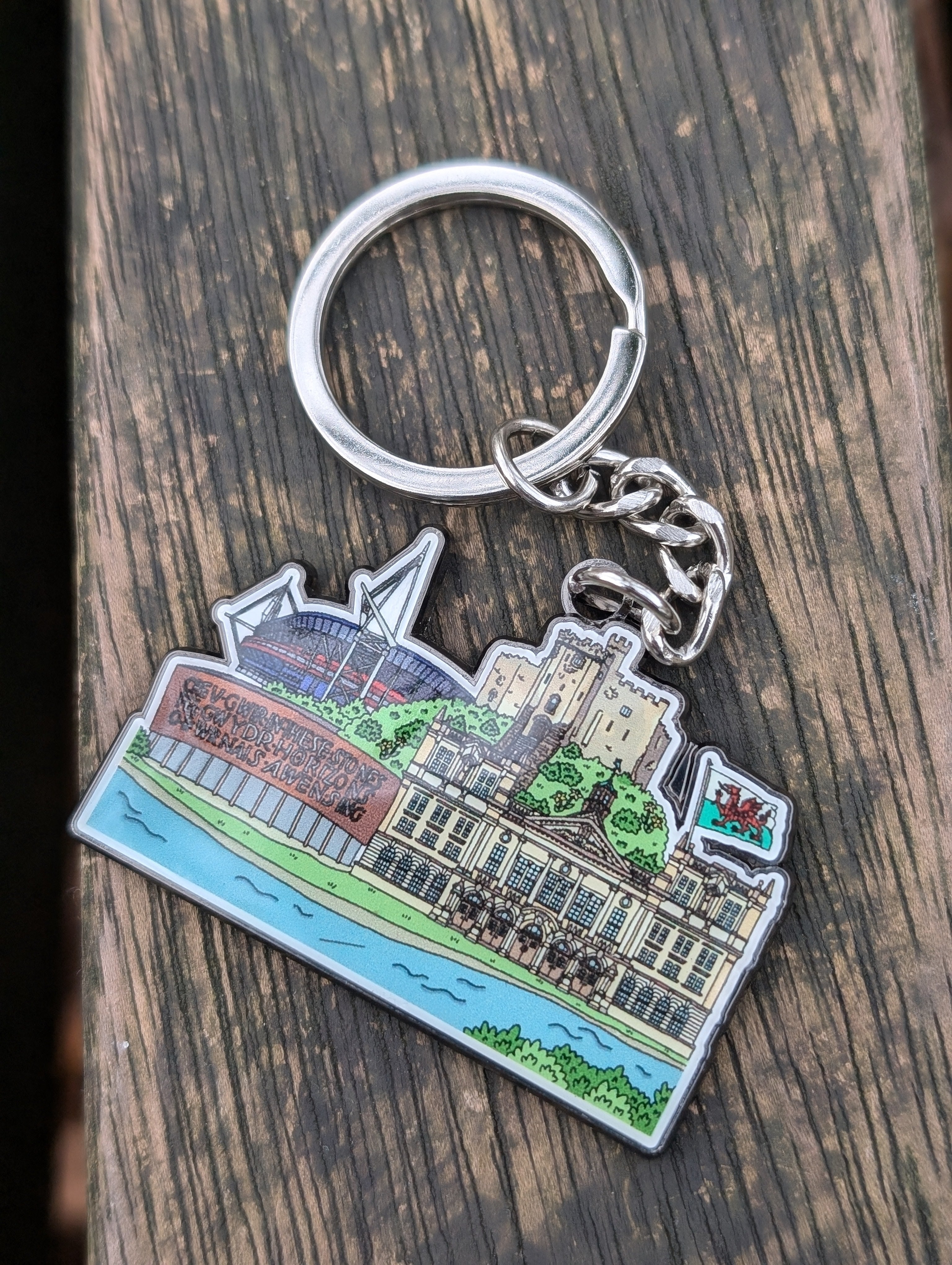 Keyring - Cardiff Illustration