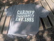 CU T-shirt Bubble Text Stone wash Grey