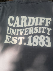 CU T-shirt Bubble Text Stone wash Grey