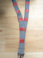 Lanyard - Light Grey Red Logo