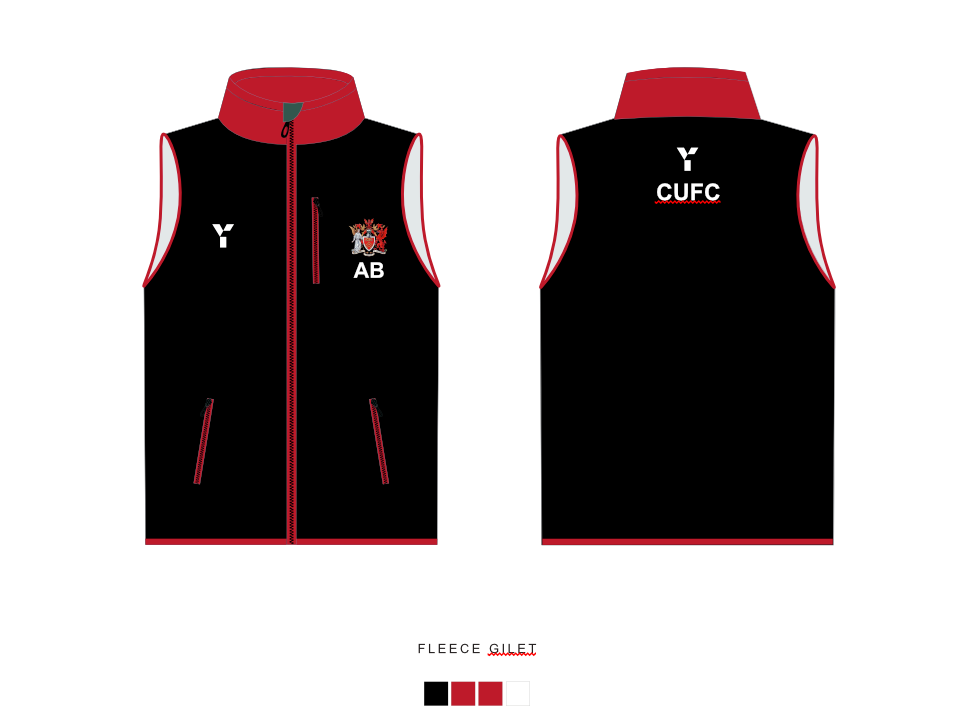Y1 Society Fleece Pre Order - Men's Football Gilet