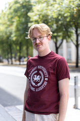Bilingual T-shirt - Maroon Pre order