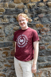 Bilingual T-shirt - Maroon Pre order