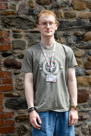 Lanyard - Light Grey Red Logo
