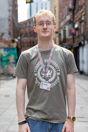 Lanyard - Light Grey Red Logo