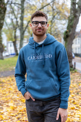 Prif Hood - Small Text - Blue