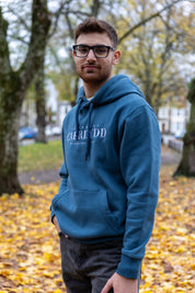 Prif Hood - Small Text - Blue