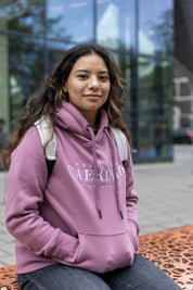 Prif Hood - Small Text Mulberry