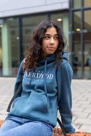 Prif Hood - Small Text - Blue