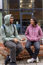 Prif Hood - Small Text Mulberry