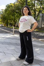 Cardiff University Embroidered Wide Leg Joggers
