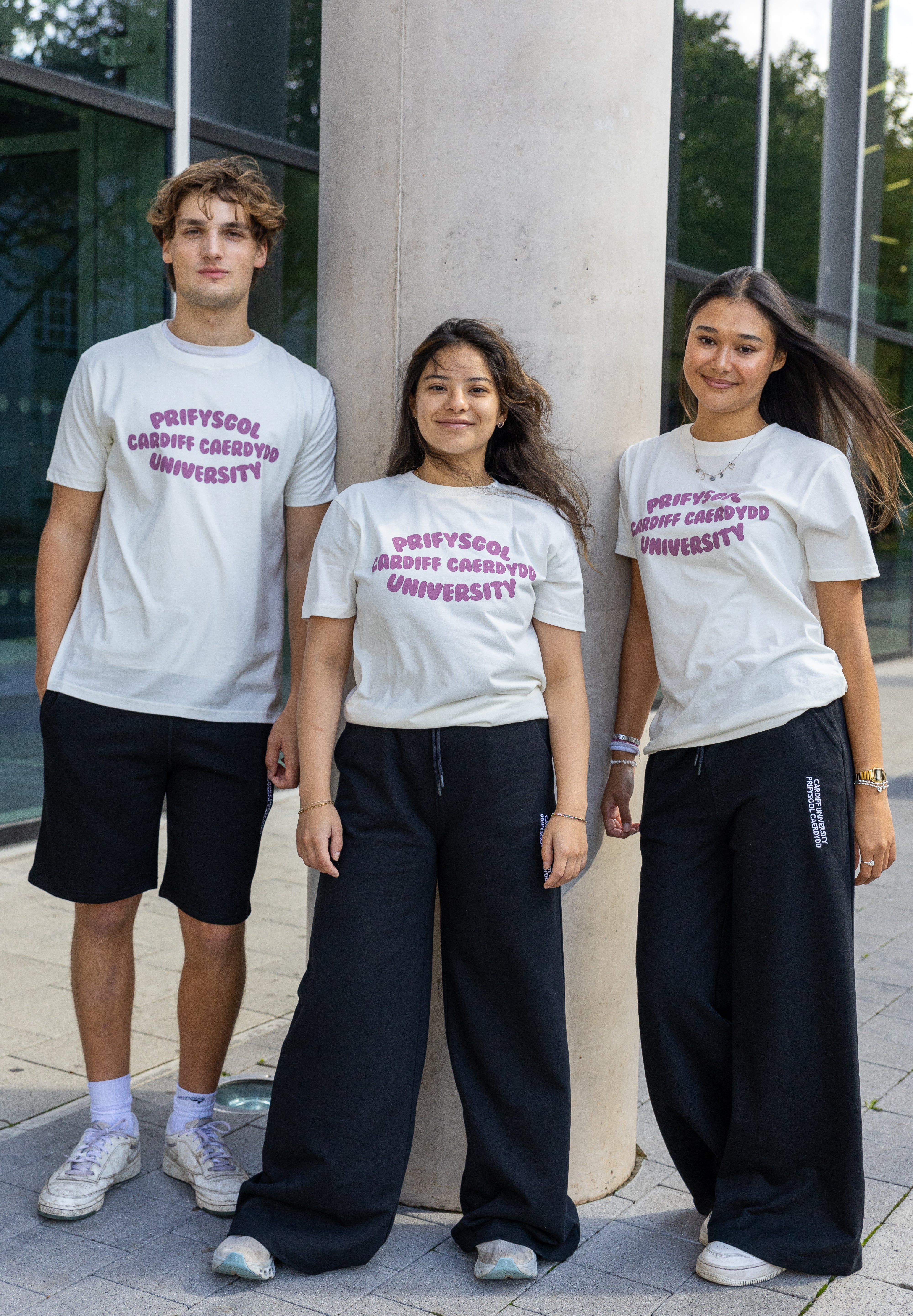 Cardiff University Embroidered Wide Leg Joggers
