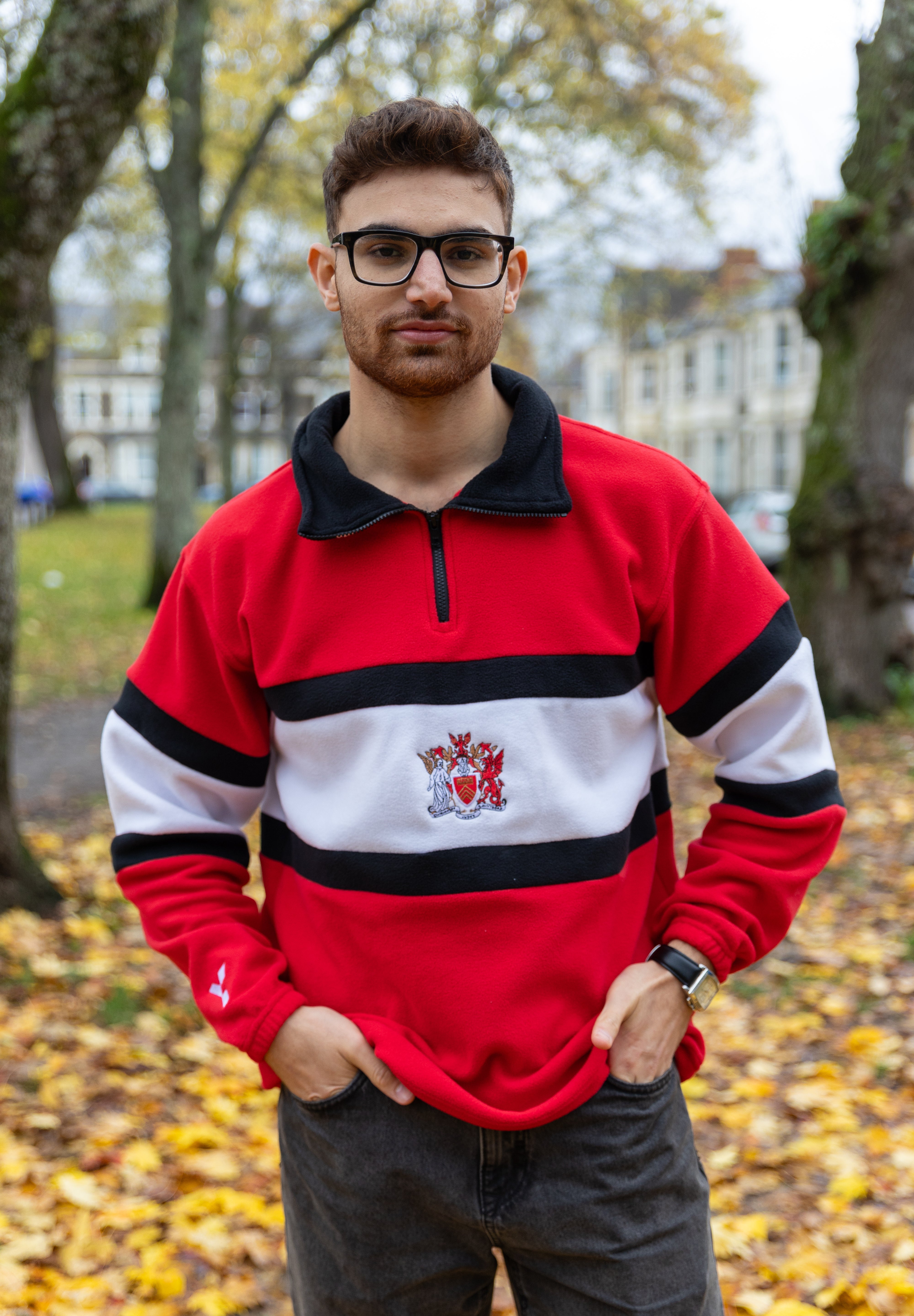 Y1 Red CU Fleece - Stripe