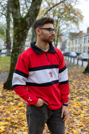 Y1 Red CU Fleece - Stripe