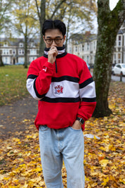 Y1 Red CU Fleece - Stripe