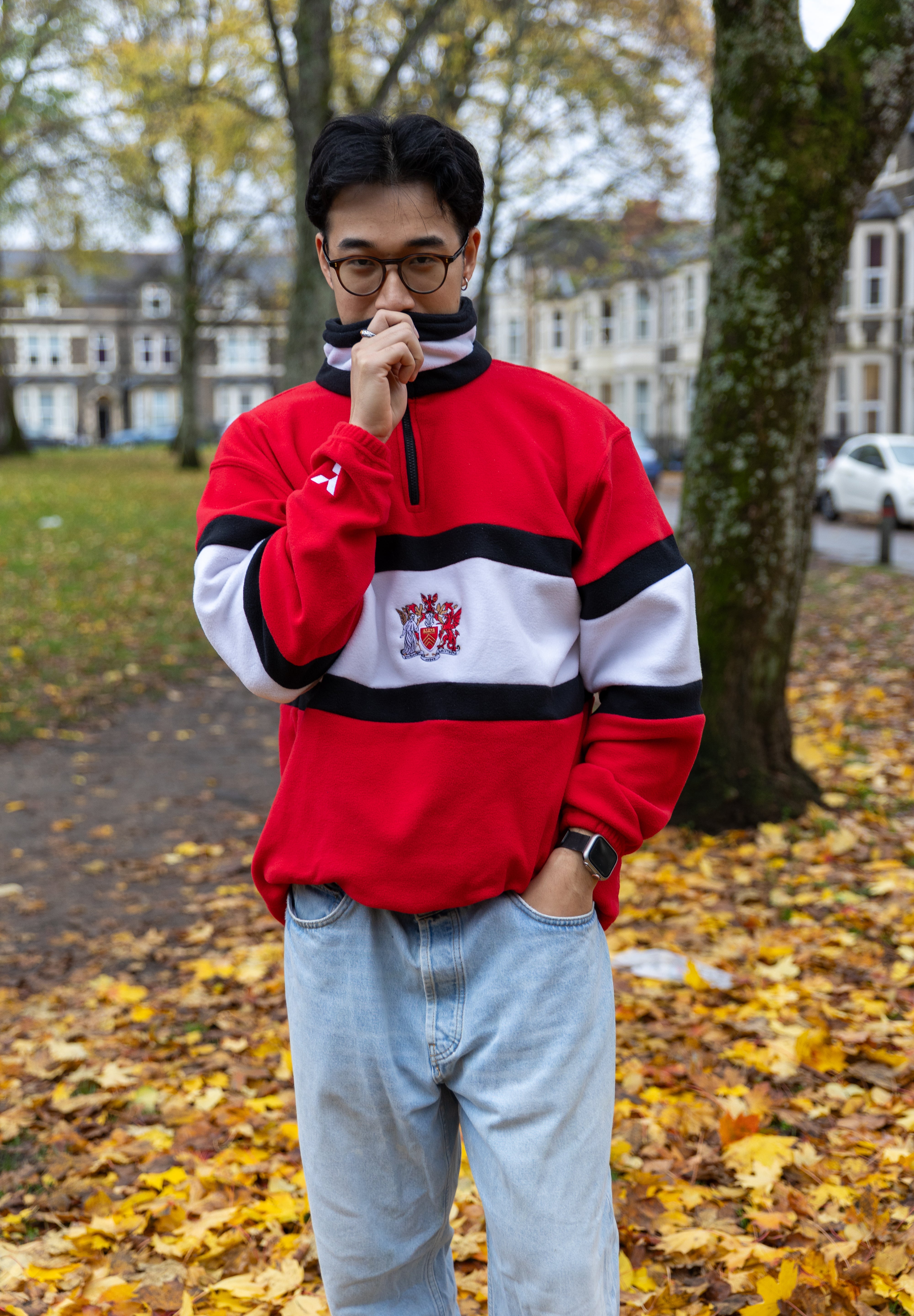 Y1 Red CU Fleece - Stripe