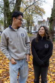 Bilingual 1/4 Zip  Crew ( New )