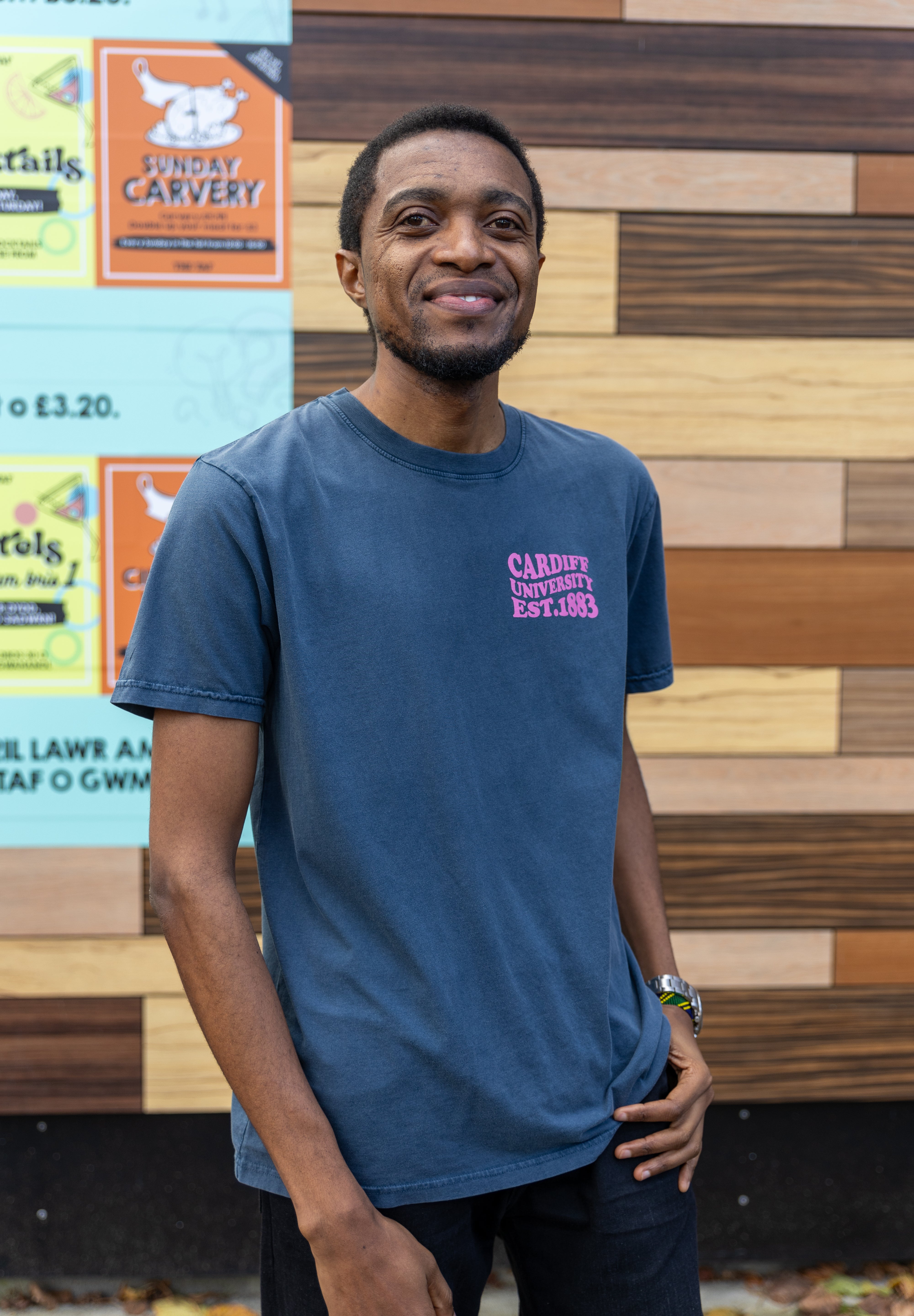 CU T-shirt Wave Text Demin