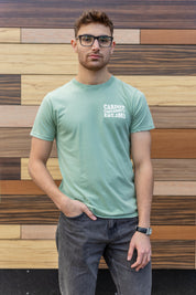 CU T-shirt Wave Text - Sage