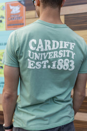 CU T-shirt Wave Text - Sage