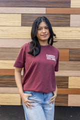 CU T-shirt Wave Text - Maroon