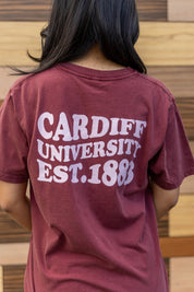CU T-shirt Wave Text - Maroon