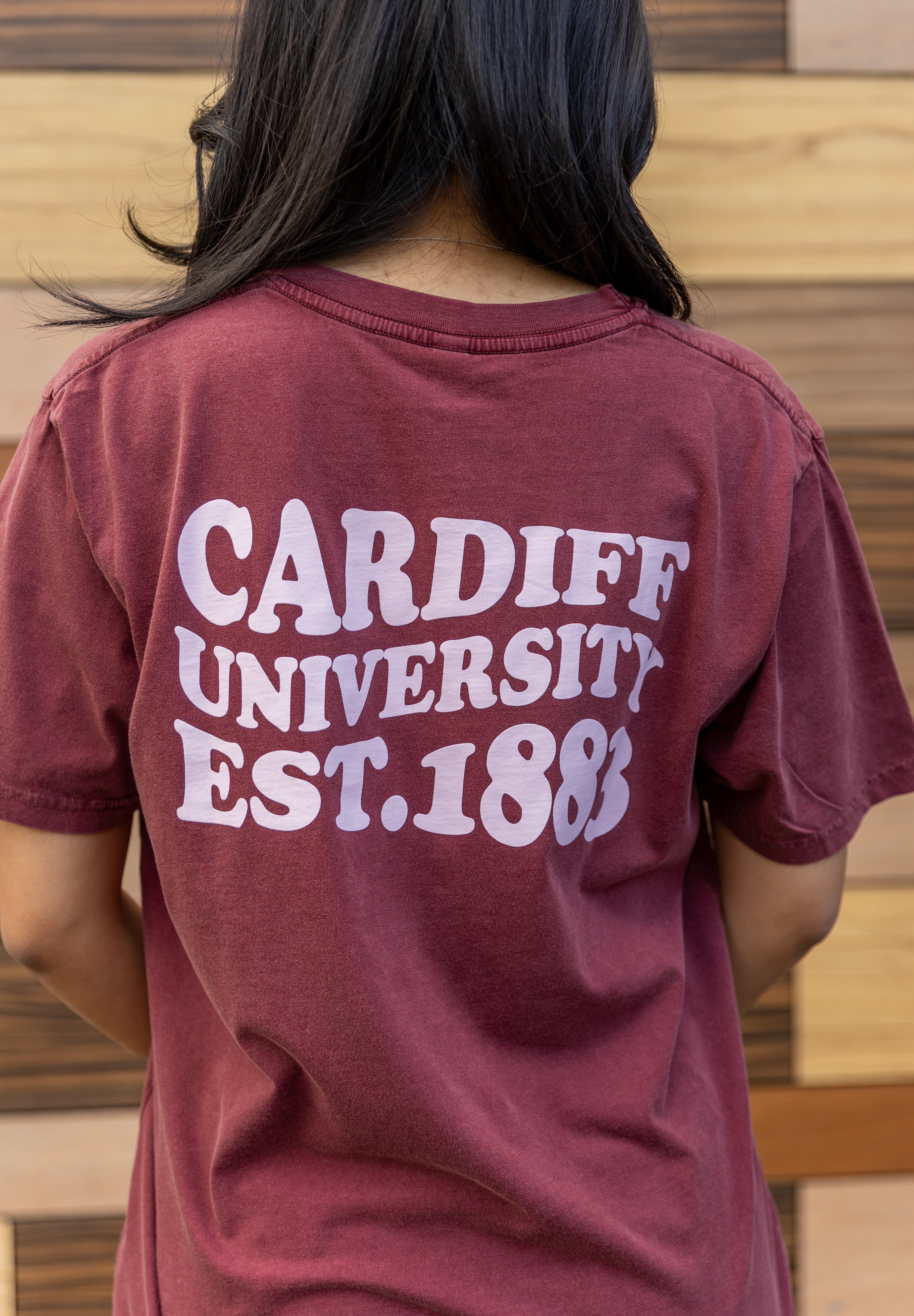 CU T-shirt Wave Text - Maroon