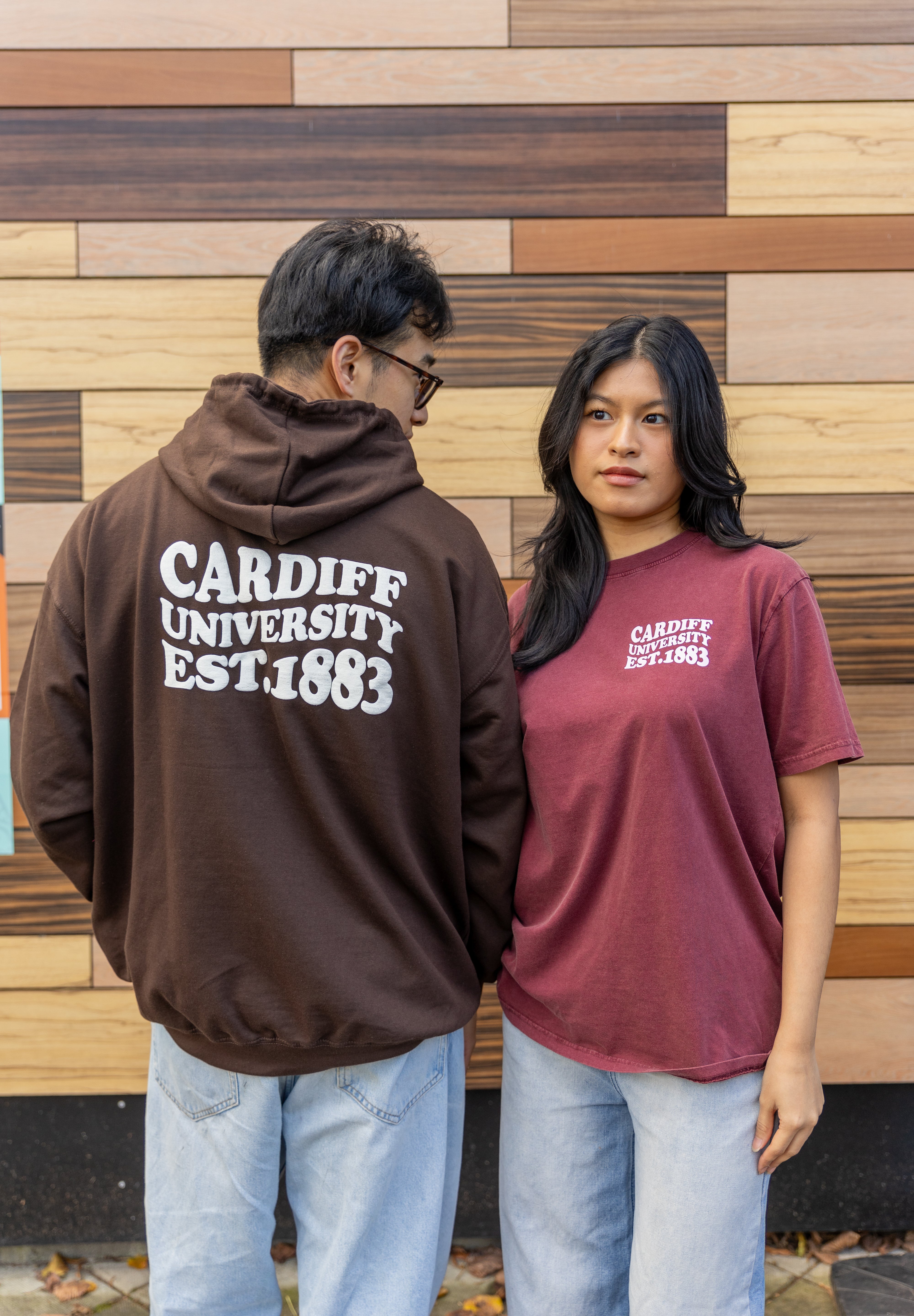 CU T-shirt Wave Text - Maroon
