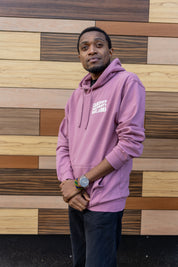 Dusty Purple hood - WAVE text