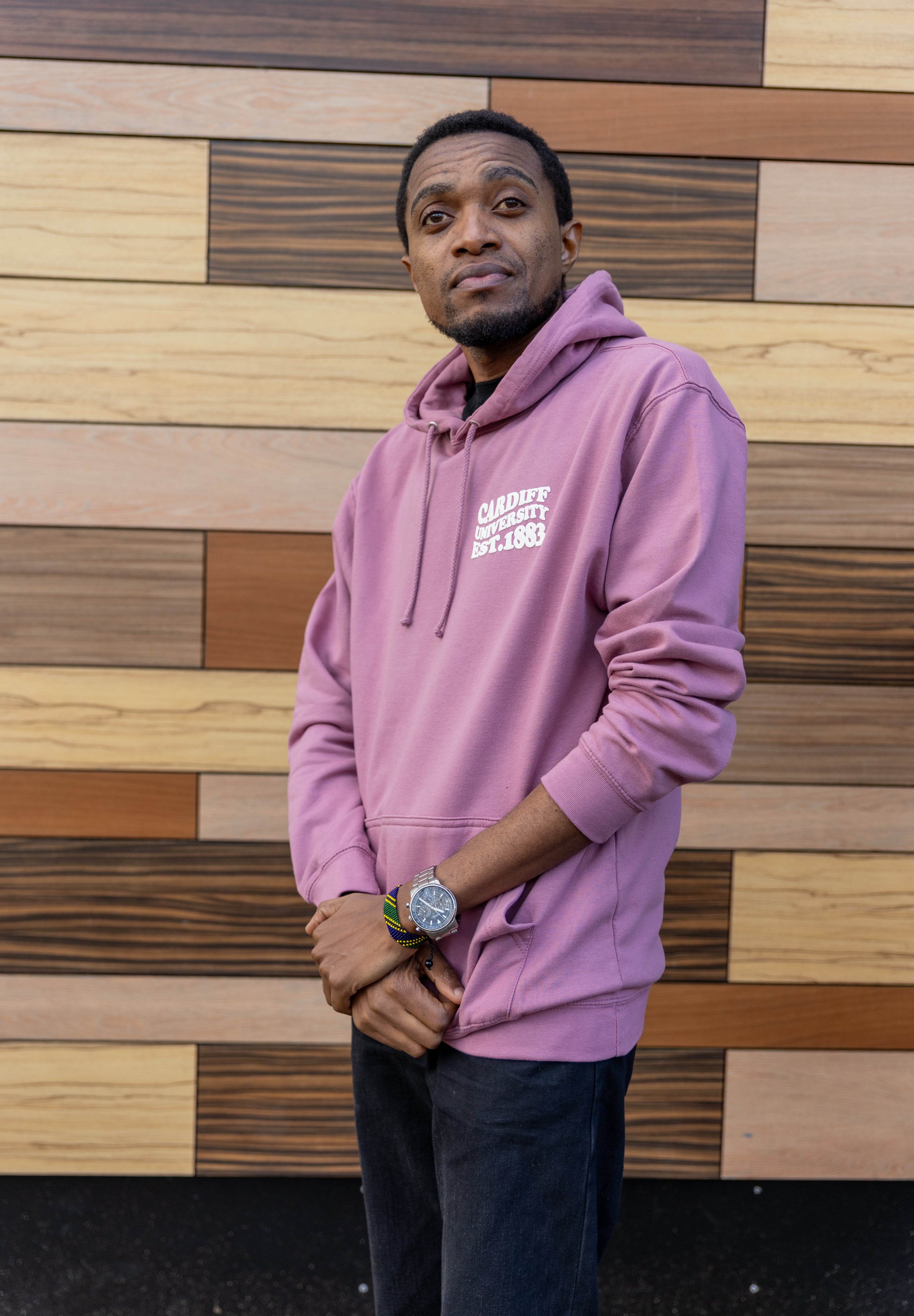 Dusty Purple hood - WAVE text