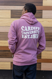 Dusty Purple hood - WAVE text