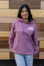 Dusty Purple hood - WAVE text