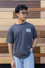 CU T-shirt  Wave Text Stone wash Grey
