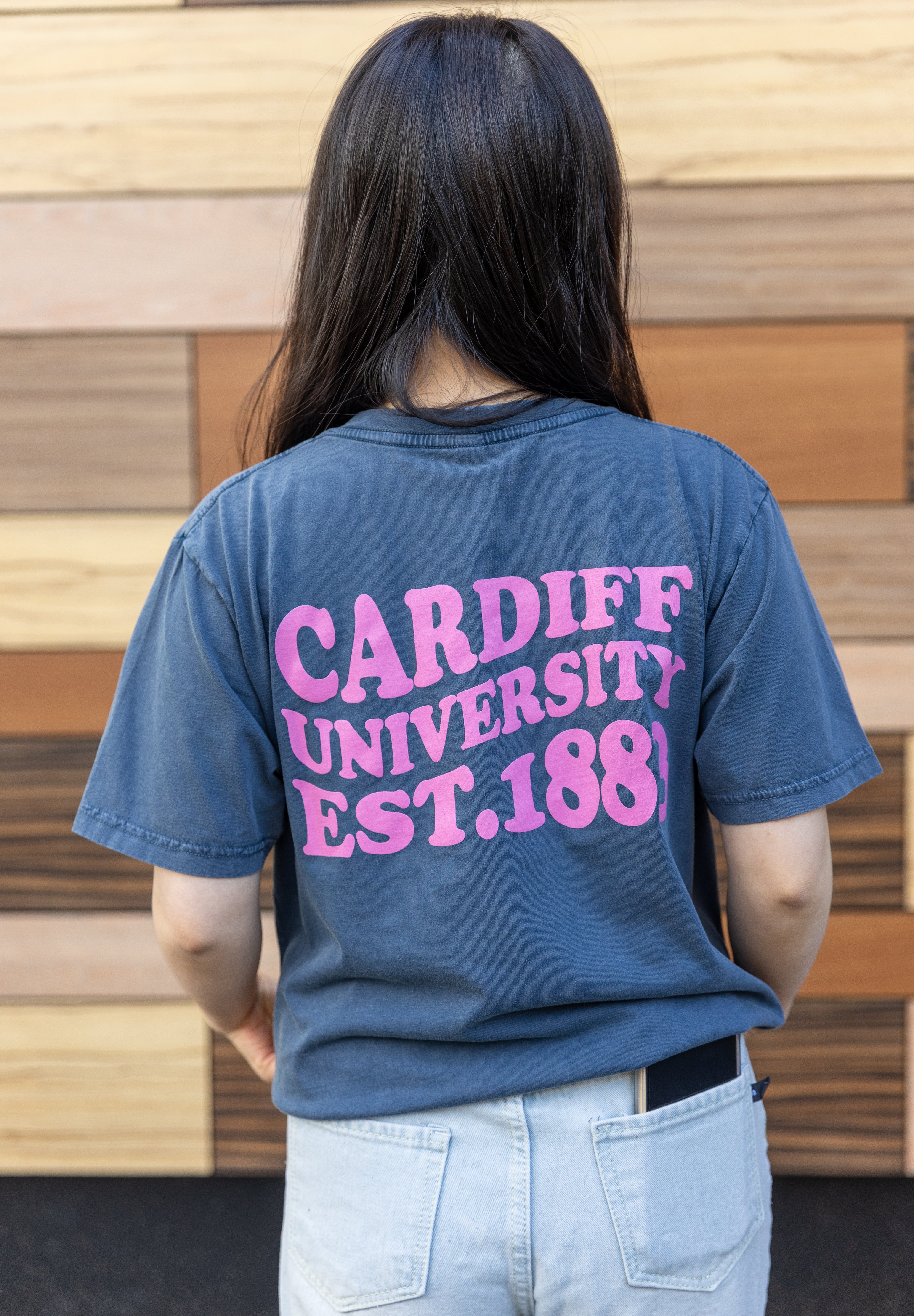 CU T-shirt Wave Text Demin