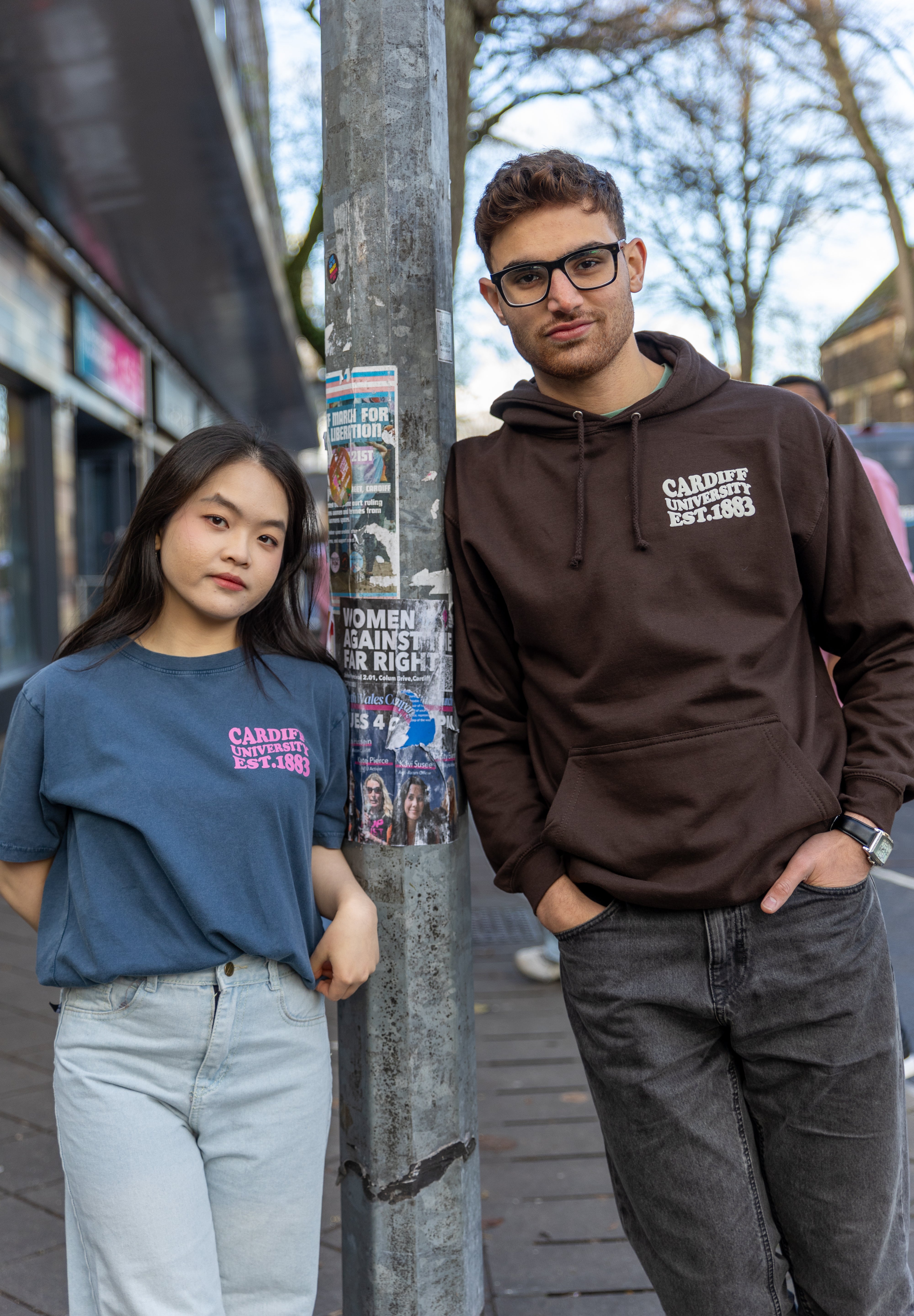 CU T-shirt Wave Text Demin