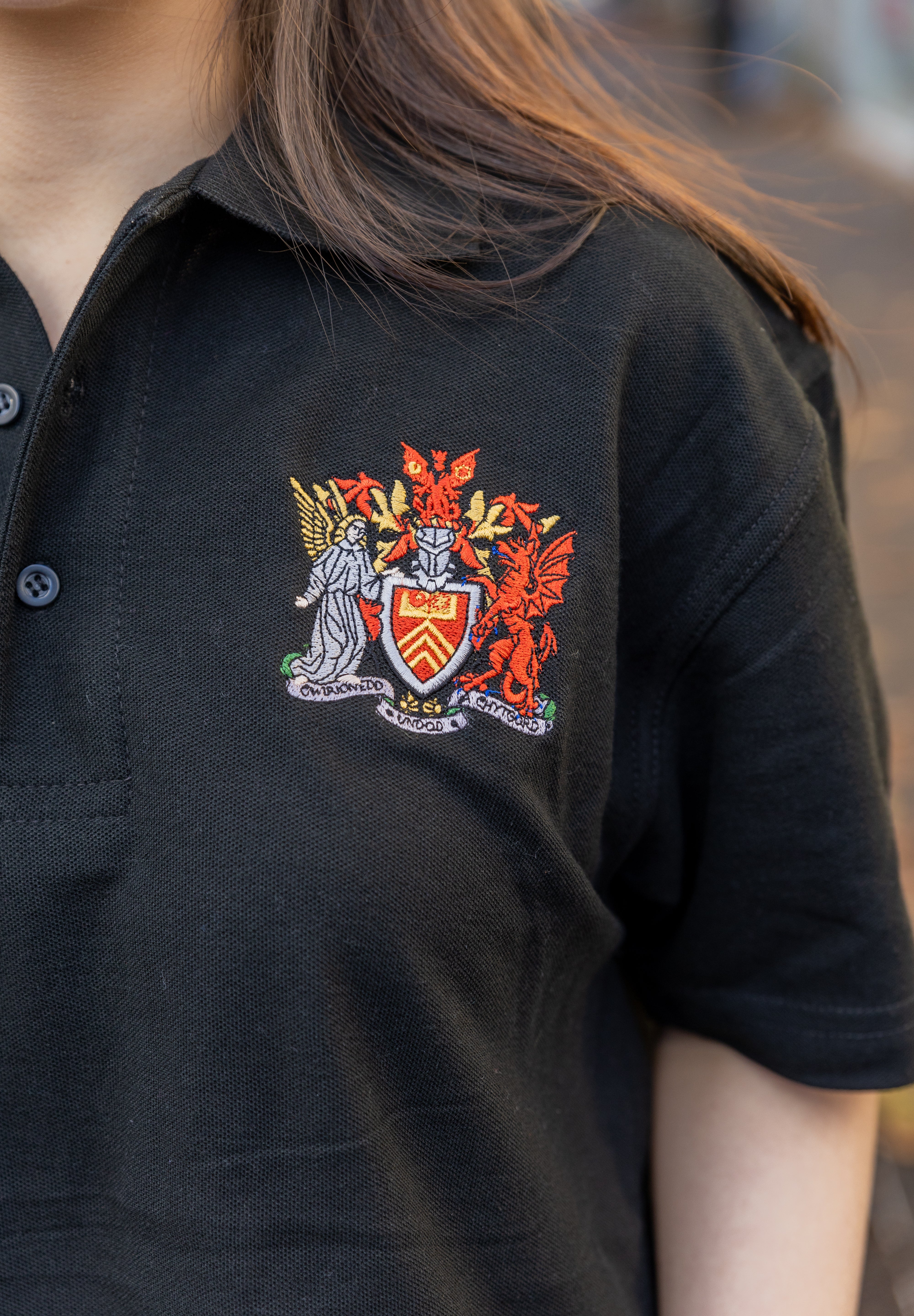 Cardiff University  Black Polo