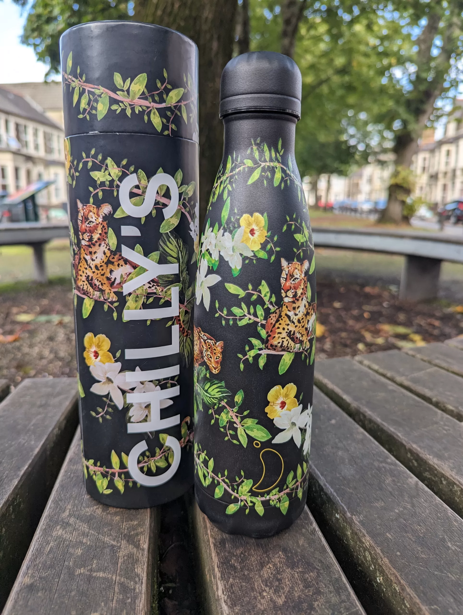 Chilly's Bottle – Original – Flowering Leopard – 500ml